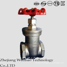 ANSI Casting Acier inoxydable Filetage femelle Moyenne Temperture Gate valve